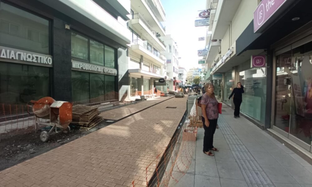 Προχωρά η ανάπλαση σε Μητροπέτροβα και Χρυσάνθου Παγώνη στο κέντρο της Καλαμάτας MHTROPETROBA ANAPLASH 1000x600 1