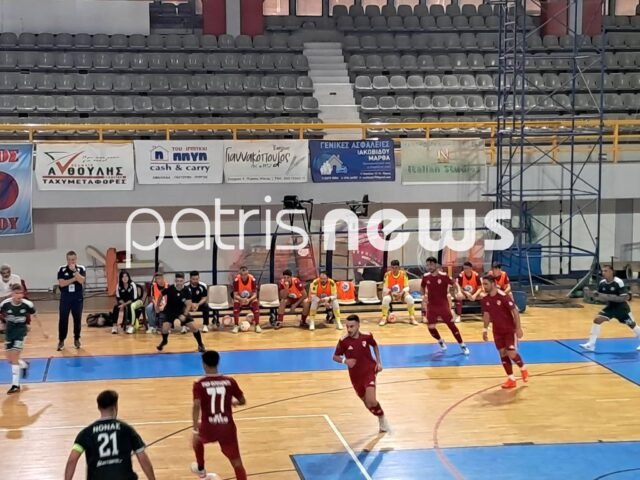 Futsal Super League: Σαρωτικός ο Πύργος, διέλυσε με 10-3 τον Παναθηναϊκό pyrgos futsal 640x480